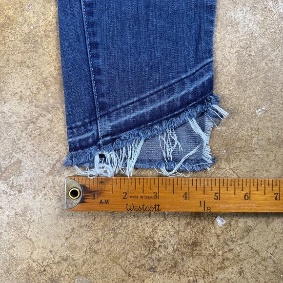 Paige Verdugo Ankle Jeans Women’s Size 27 Dark Wash Raw Hem Denim‎ Skinny - Picture 15 of 15